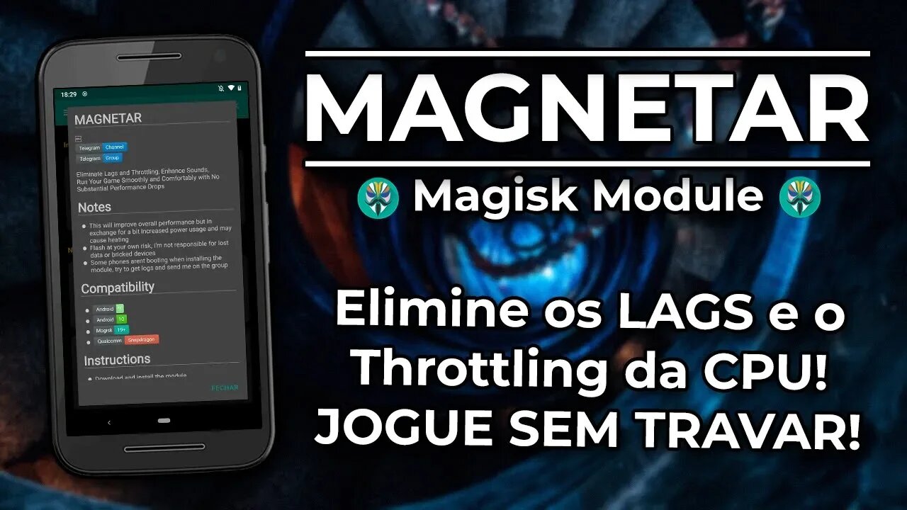 MAGNETAR MODULE | ELIMINE OS LAGS E O THROTTLING DA CPU! JOGUE JOGOS SEM TRAVAR!