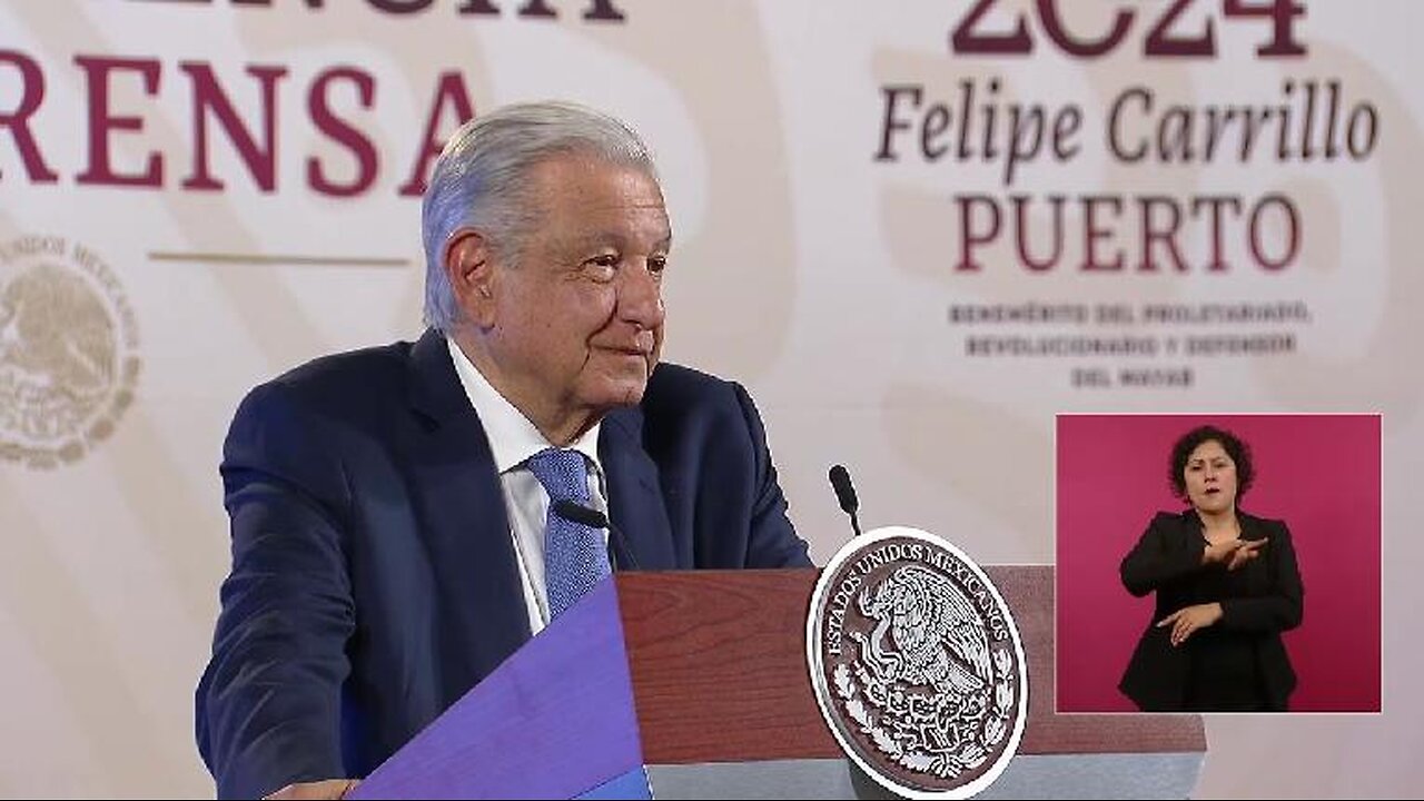 Conferencia de prensa matutina, desde Palacio Nacional. Viernes 26 de abril 2024