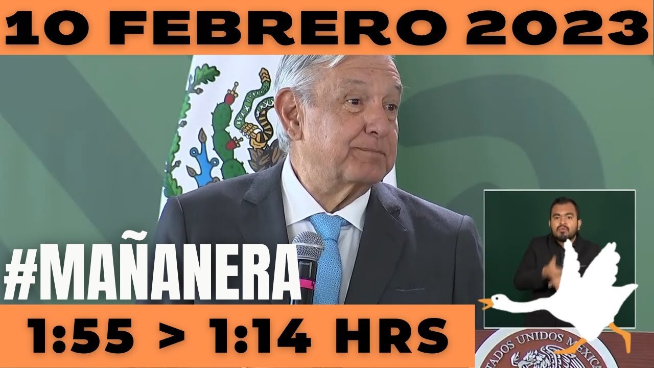 💩🐣👶 #AMLITO | Mañanera Viernes 10 de Febrero 2023 | El gansito veloz de 1:55 a 1:14.