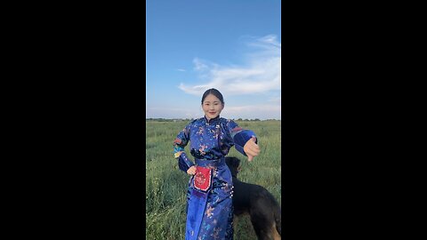 Traditional Mongolian Dance Biyelgee : Beautiful Inner Mongolian Girl Performs #dance