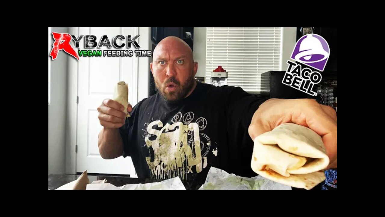 Ryback Feeding Time: Taco Bell New Fiesta Veggie Burritos with Cinnamon Twists