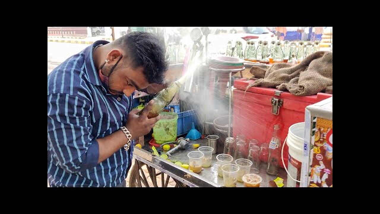 Sniper Soda | Most Epic Live Soda Opening Skill | Indian Street Food