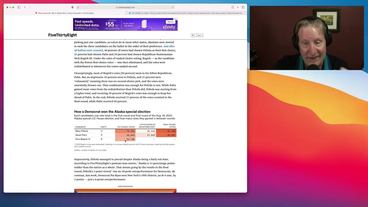 GAMcast Biggest story of the day: 9/1/22. Alaska elects first Democrat Congressperson in 50 years.