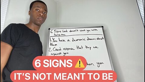 6 Signs GOD Doesn’t Want You With Someone - This WILL Happen