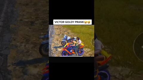 GOLDY PRANK VICTOR😂🤣😂🤣 | PUBG MOBILE #short #shorts #bgmihighlights #victorfunnyvideo