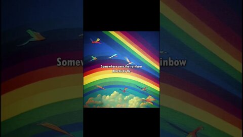 Over The Rainbow - But every lyric is an AI-generated image