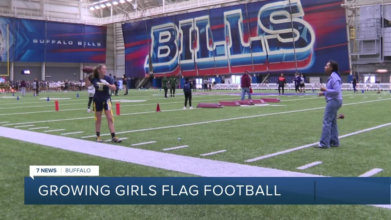 Girls flag football is a growing sport at school across not just Western New York but the Country. Some Buffalo Bills players say the game of football should be for everyone.