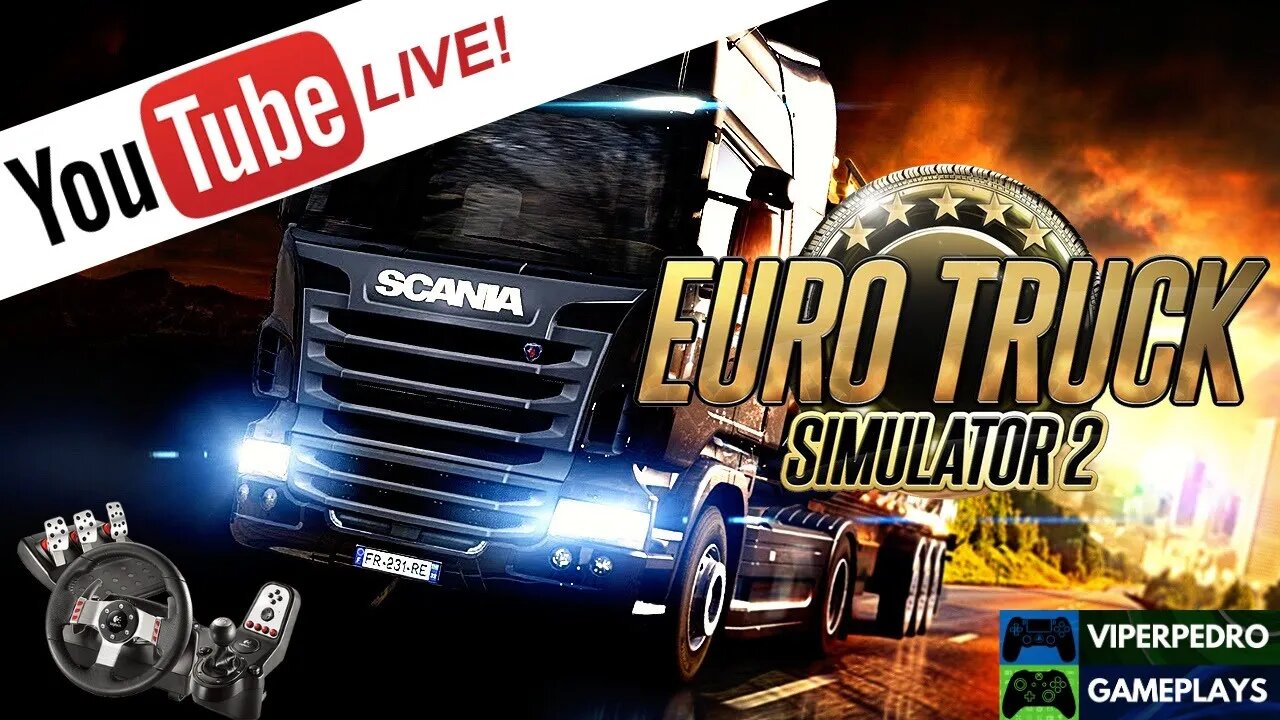 [LIVE] De volta com EURO TRUCK SIMULATOR 2 (volante Logitech G27 + Câmbio Shifter)