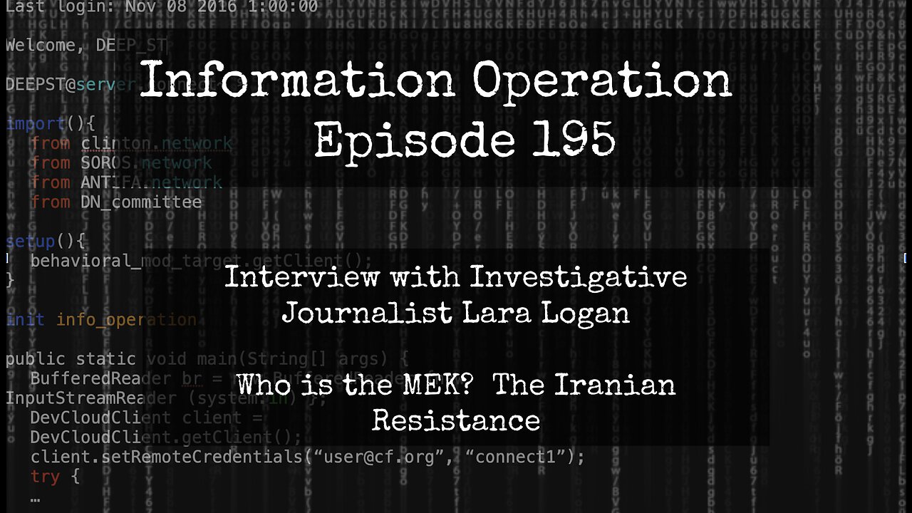 L Todd Wood Speaks With Investigative Journalist Lara Logan on Iranian Resistance