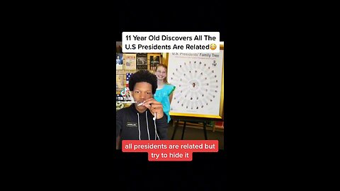 11 year old discovers that all the U.S presidents are related except 1