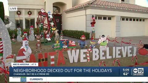 Chandler neighborhood decked out for the holidays