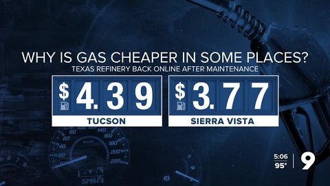 Why are gas prices cheaper in some parts of Southern Arizona?
