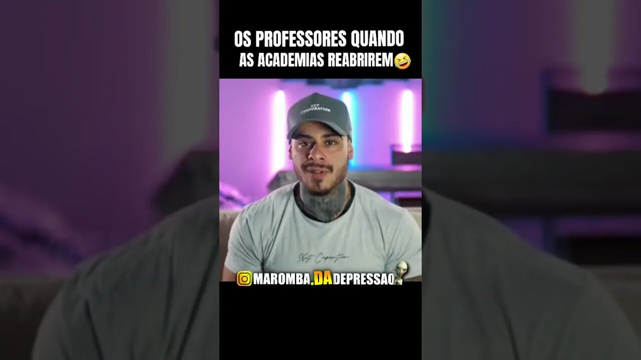 OS PROFESSORES QUANDO AS ACADEMIAS REABRIREM... #Shorts