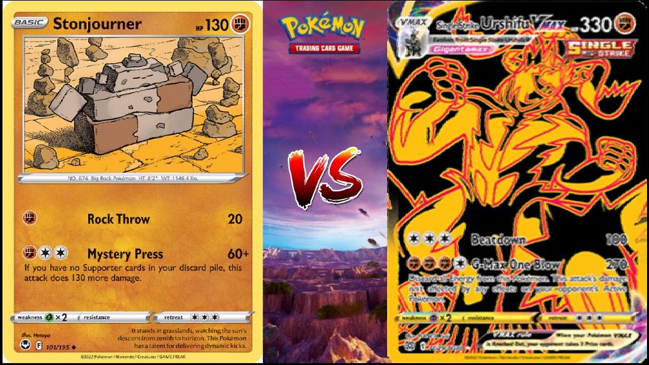 Pokemon TCG Online Stonjourner Claydol VS Single Strike Urshifu VMAX Umbreon VMAX!!