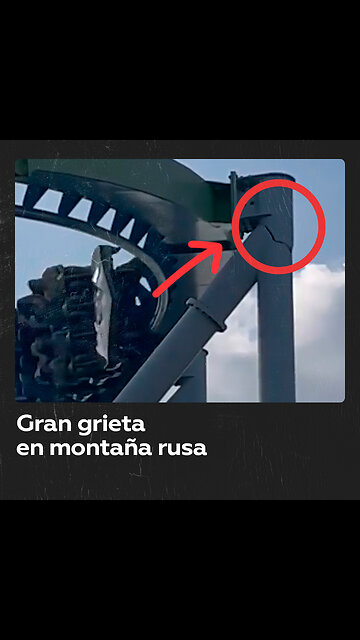 Cierran una montaña rusa tras detectarse una grieta