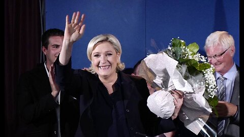 Le Pen Celebrates Early Projections Showing Her Party With Massive Win in French Assembly Election