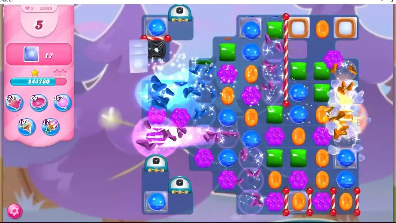 Covid Edition, Day 3: Candy Crush Level 3985 Talkthrough, 18 Moves 0 Boosters