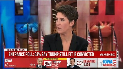 Rachel Maddow Melts Down Over Trump's Iowa Win