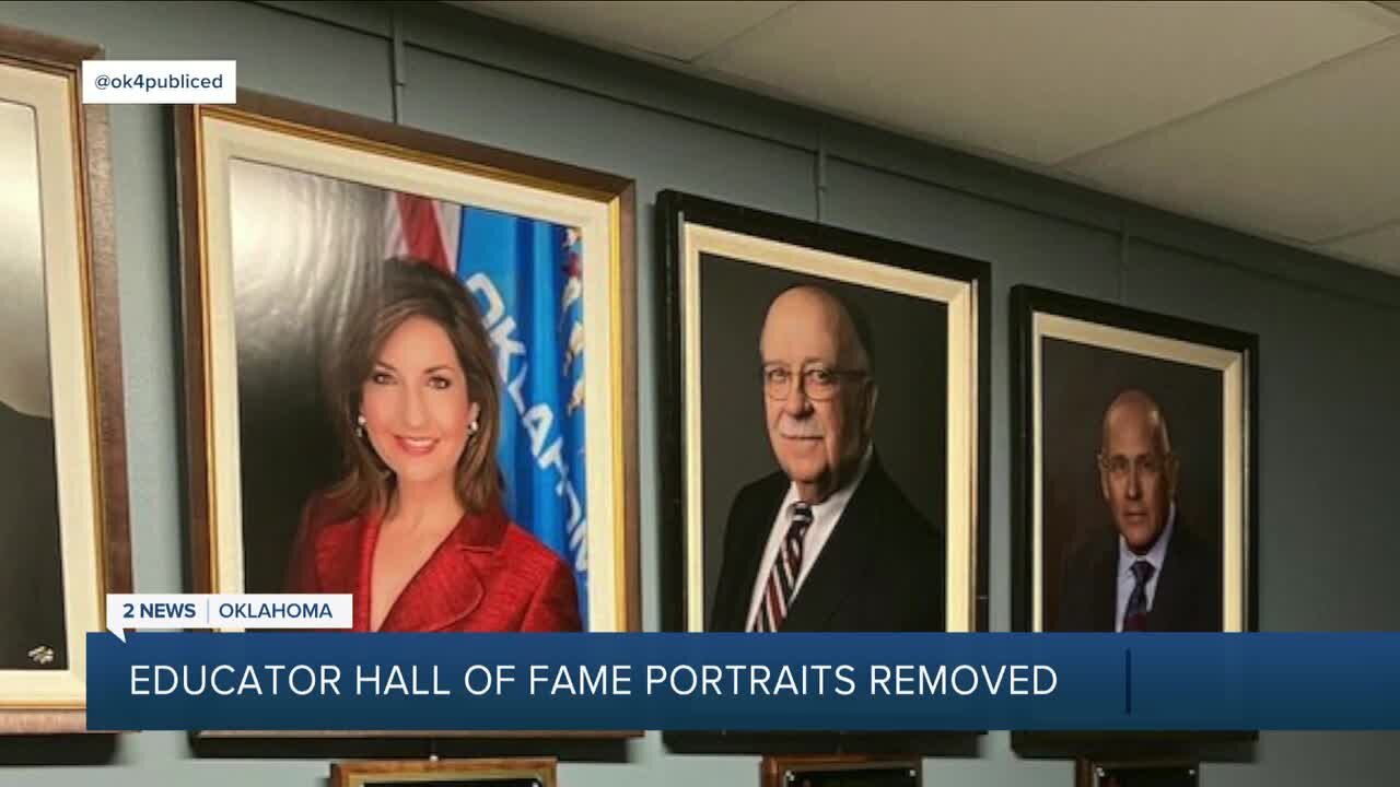 Educator Hall of Fame Portraits Removed