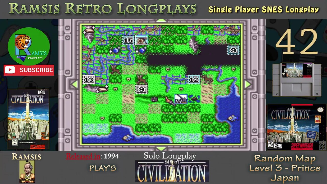 Sid Meier's Civilization | 1994 | SNES | Prince | Random | Japan - Episode #42
