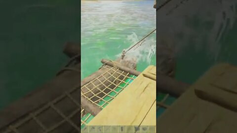 ARK Survival Evolved riding on a raft part 3
