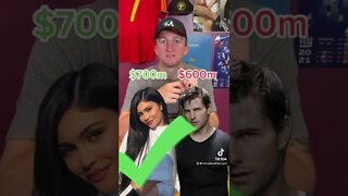 Who Has More… Money?! Can You Get All 3? #fyp #networth #kendalljenner #tomcruise #jakepaul #mrbeast