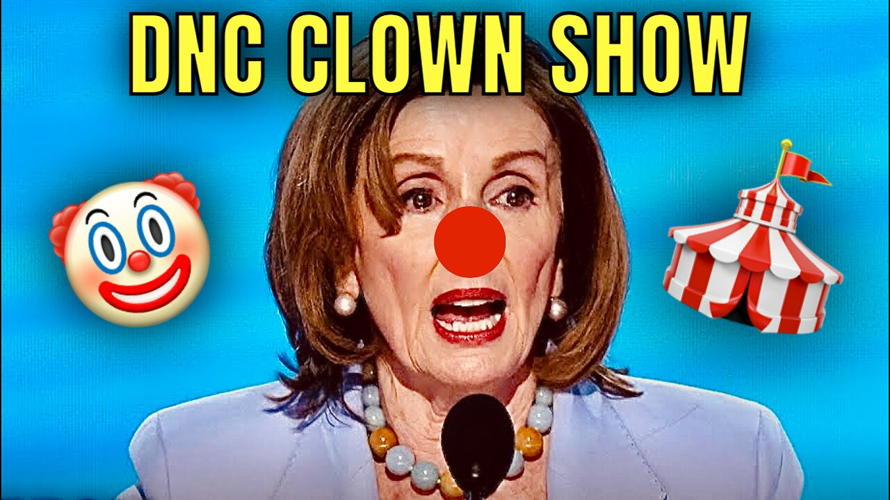 Did Toilet Paper fall from Nancy’s pants on DNC CLOWN SHOW Day 3! 🎪🤡 🧻