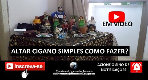 SIMPLE GYPSY ALTAR HOW TO MAKE IT ALTAR CIGANO SIMPLES COMO FAZER: