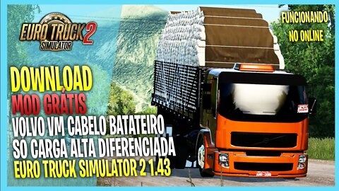 ▶️VOLVO VM CABELO BATATEIRO EURO TRUCK SIMULATOR 2 1.43