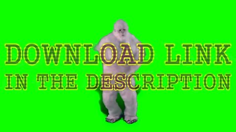 Snow Yeti Dance Green Screen Download