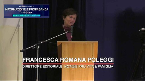 Conferenza Informazione e Propaganda: intervento di Francesca Romana Poleggi