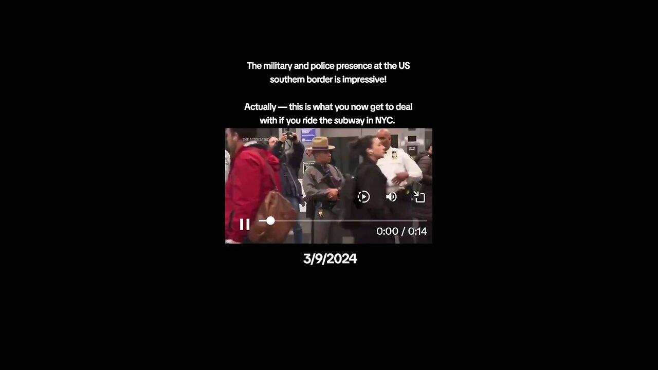 🤨 If we can send the National Guard into the NYC subway (not helping), why can’t we send the US mil.