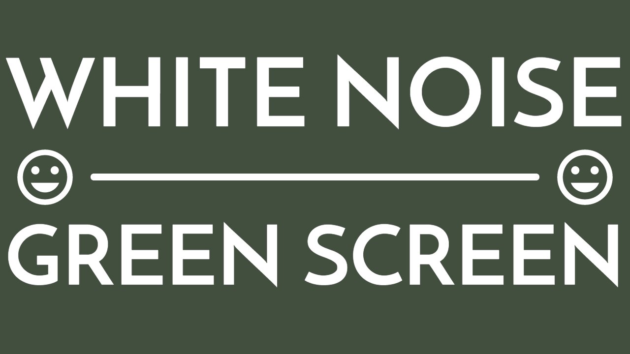 🤍The Classic Frequency Range 💮 Best Quality! 🤍| WHITE NOISE GREEN SCREEN