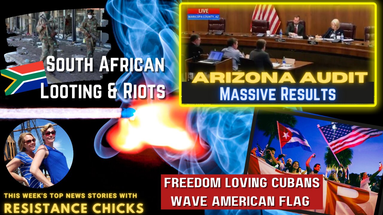 Biden Admin Targets "Disinformation", Cubans Wave American Flag; AZ Audit 7/16/2021