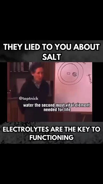 They lied to you about salt ￼