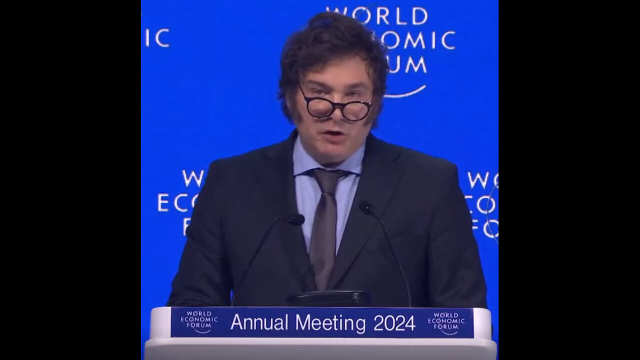 Argentina President Javier Milei Promotes Freedom at Davos 2024 (1-17-2024)