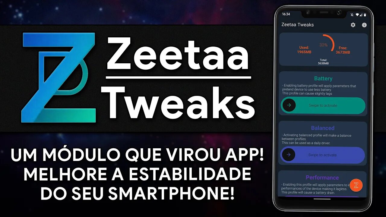 JOGUE SEM LAGS e MELHORE o DESEMPENHO do seu ANDROID | ZeetaaTweaks App [ROOT]