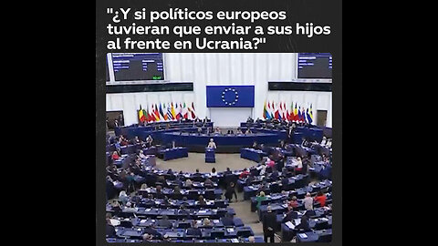 Eurodiputado: “Mantener la guerra en Ucrania es completamente loco e inhumano”