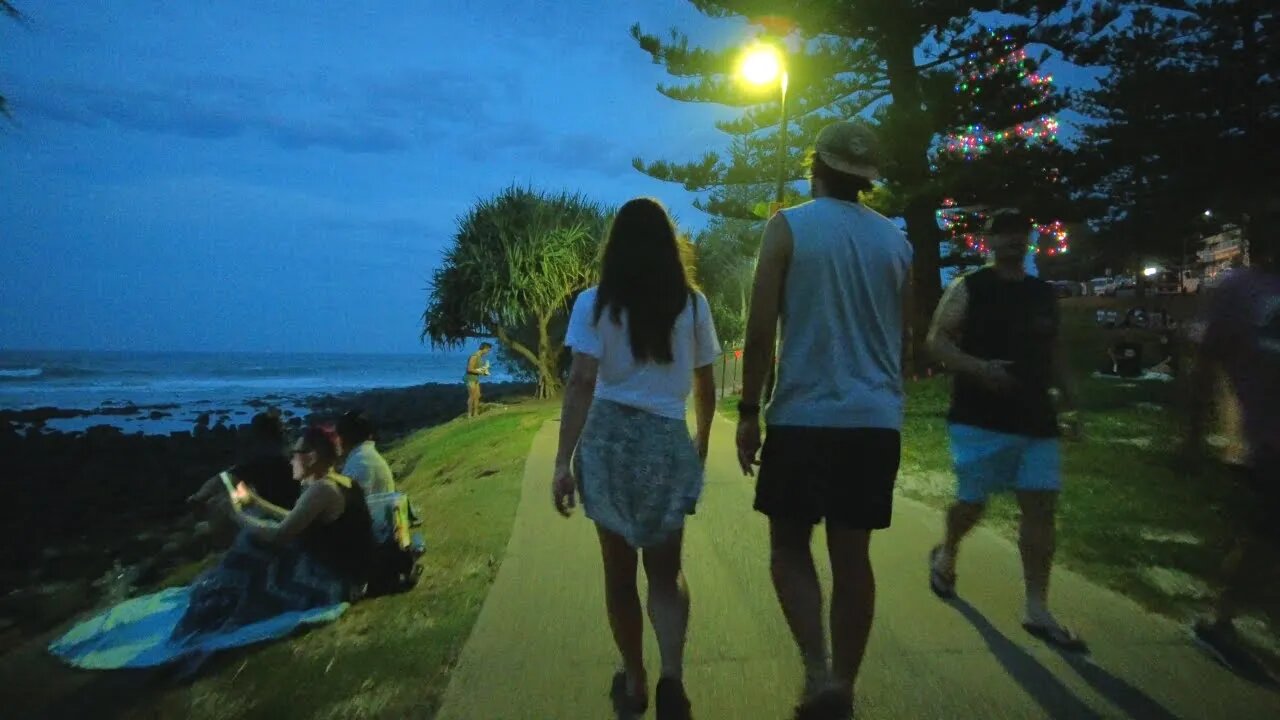 Gold Coast - Australia Walk | Burleigh Heads Sunday Evening