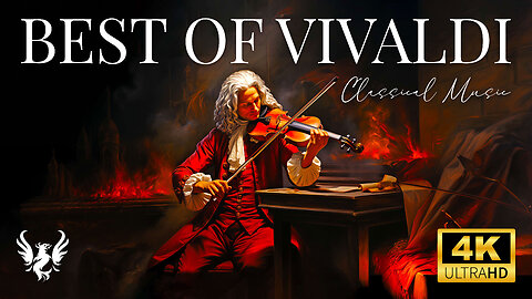 Vivaldi's Classical Christmas Masterpieces 🎄 Christmas Fireplace with Crackling Sounds 🔥 Ambience 4K