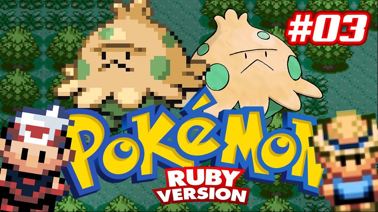 Pokémon Ruby #03 - Rota 104, passando para chegar em Rustboro.