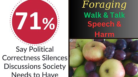 Foraging, walk and talk, freedom of speech, harm political correctness