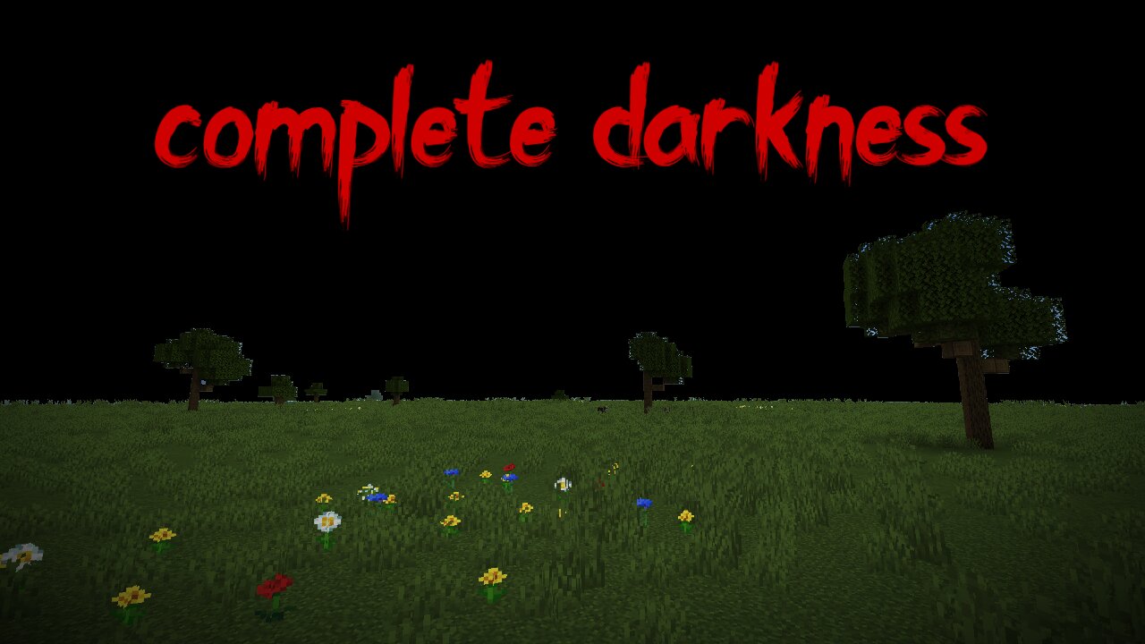 How DARK can Minecraft get?