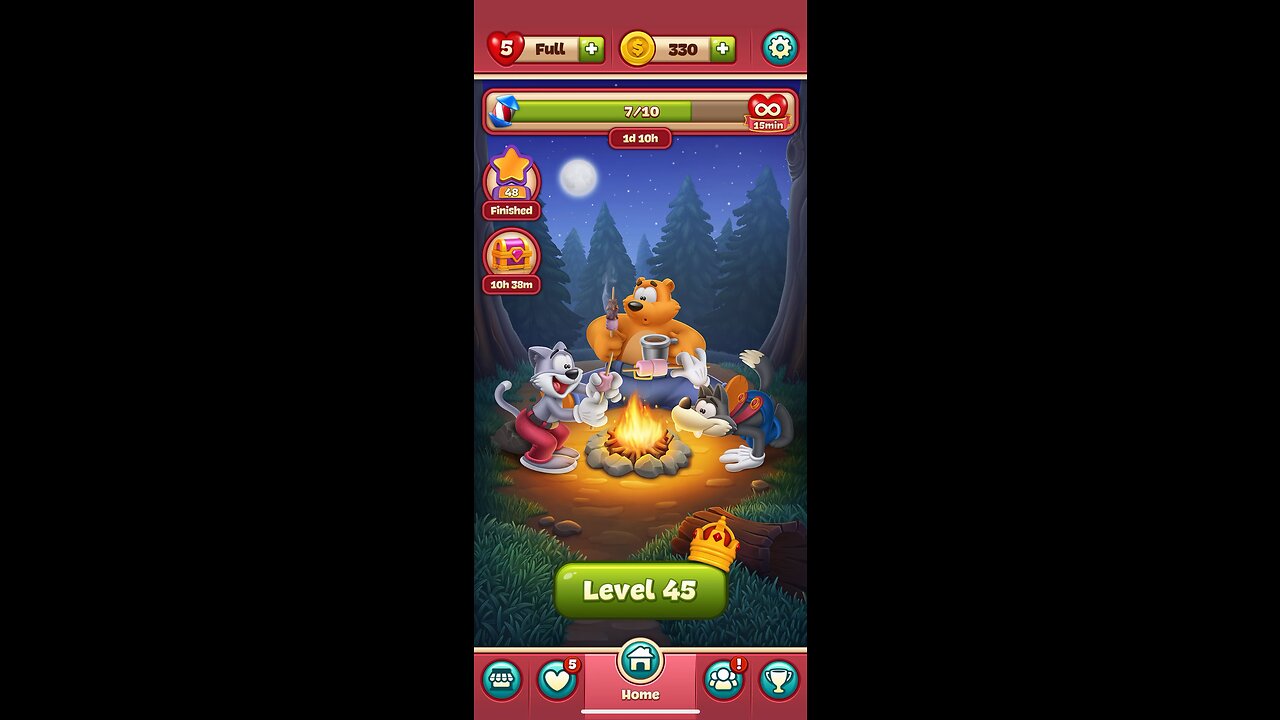 Toon Blast Level 45