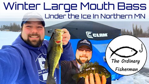 Winter Large Mouth Bass (Under the ice in Northern MN) S2 E3