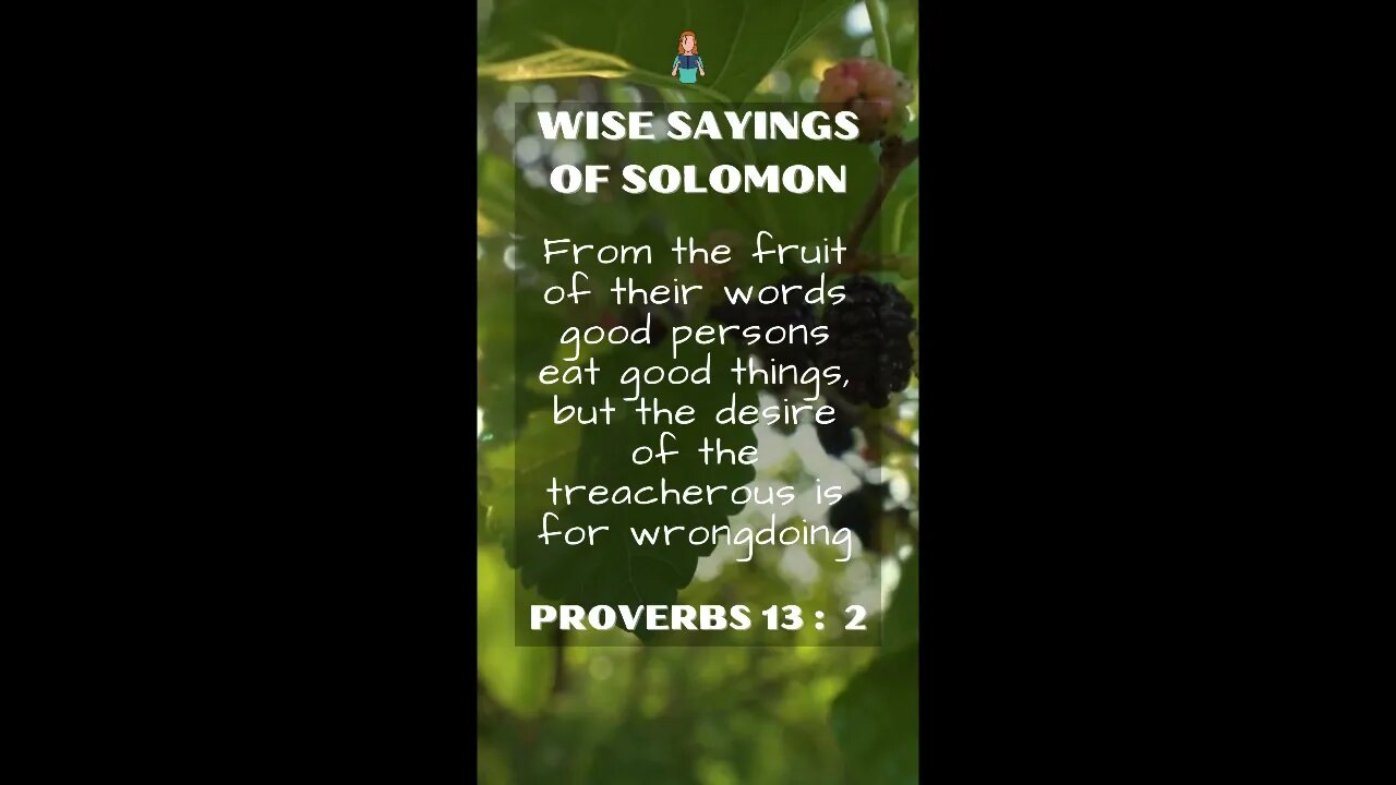 Proverbs 13:2 | Wise Sayings of Solomon