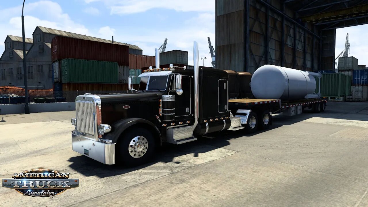 ATS Gameplay | Peterbilt 389 | San Francisco CA to Sacramento CA | Reservoir Tank 22,500lb