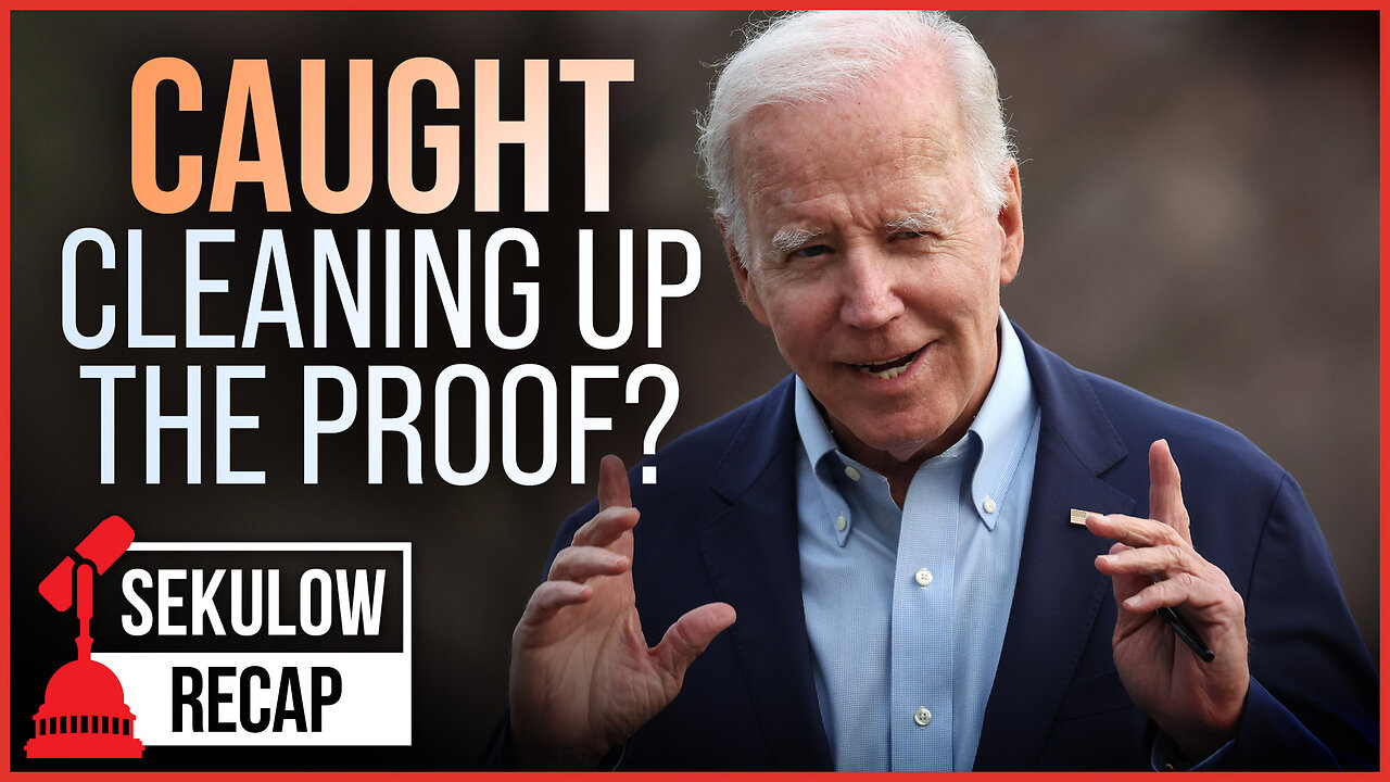 Biden CAUGHT Cleaning Up the Proof?