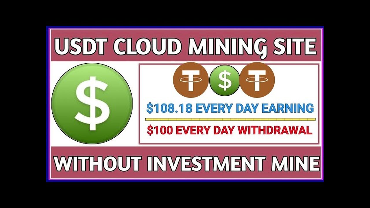 Brand New! usdt mining site today { Signup Bonus $27 USDT } Free USD earning site 2023