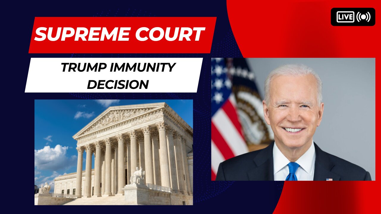 President Biden speaking on Trump immunity case